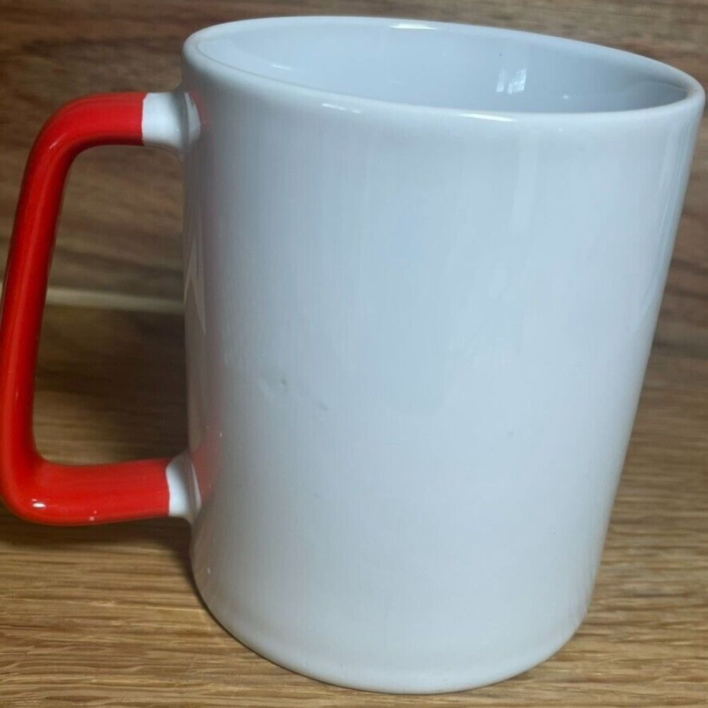 2 Starbucks 2020 Poinsettia Mistletoe Logo Holiday Red Handle Christmas Mug Pair - Picture 8 of 13